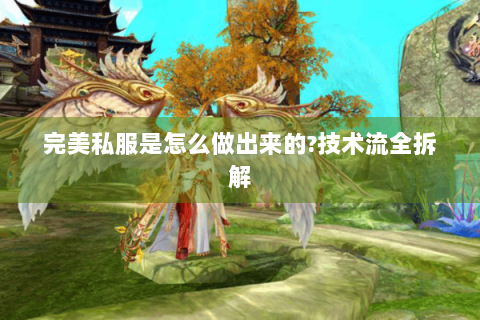 完美私服是怎么做出来的?技术流全拆解