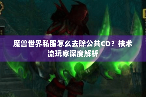 魔兽世界私服怎么去除公共CD？技术流玩家深度解析