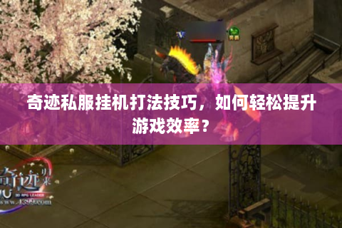 奇迹私服挂机打法技巧，如何轻松提升游戏效率？