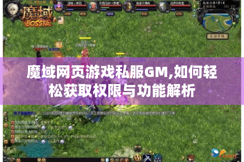 魔域网页游戏私服GM,如何轻松获取权限与功能解析