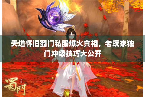 天道怀旧蜀门私服爆火真相，老玩家独门冲级技巧大公开