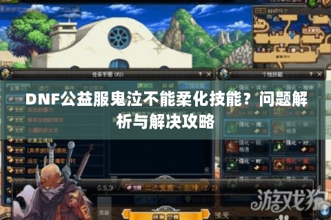 DNF公益服鬼泣不能柔化技能？问题解析与解决攻略