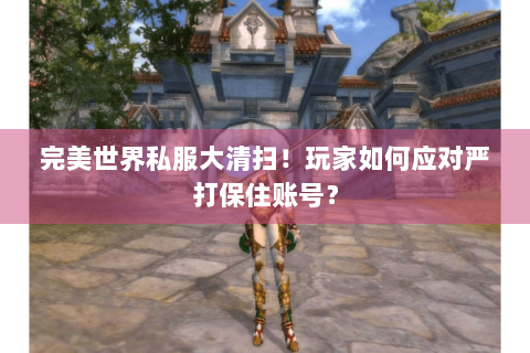 完美世界私服大清扫！玩家如何应对严打保住账号？