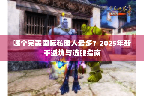 哪个完美国际私服人最多？2025年新手避坑与选服指南