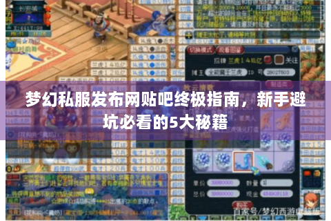 梦幻私服发布网贴吧终极指南，新手避坑必看的5大秘籍