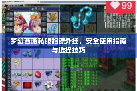 梦幻西游私服跑镖外挂，安全使用指南与选择技巧
