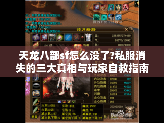 天龙八部sf怎么没了?私服消失的三大真相与玩家自救指南