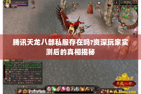 腾讯天龙八部私服存在吗?资深玩家实测后的真相揭秘