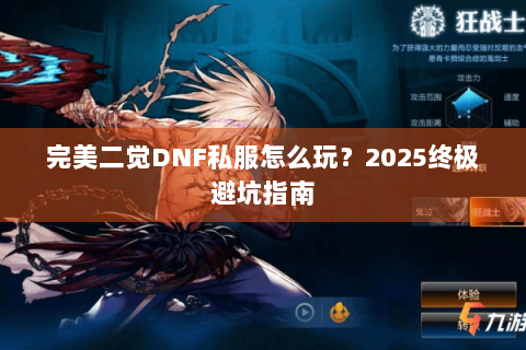 完美二觉DNF私服怎么玩？2025终极避坑指南