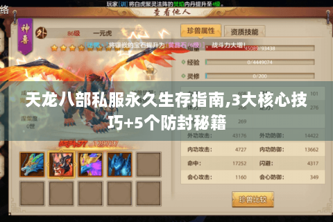 天龙八部私服永久生存指南,3大核心技巧+5个防封秘籍