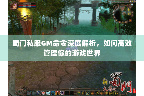 蜀门私服GM命令深度解析，如何高效管理你的游戏世界