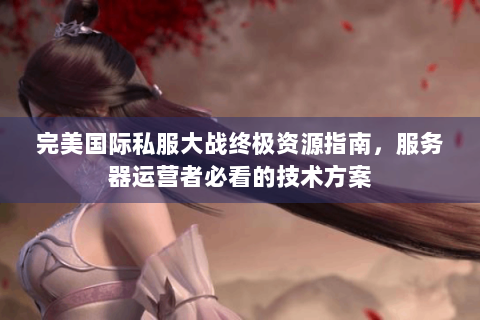 完美国际私服大战终极资源指南，服务器运营者必看的技术方案