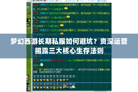 梦幻西游长期私服如何避坑？资深运营揭露三大核心生存法则