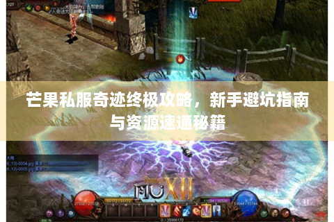 芒果私服奇迹终极攻略，新手避坑指南与资源速通秘籍