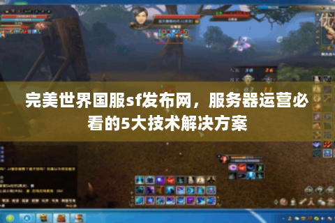 完美世界国服sf发布网，服务器运营必看的5大技术解决方案