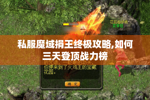私服魔域捐王终极攻略,如何三天登顶战力榜