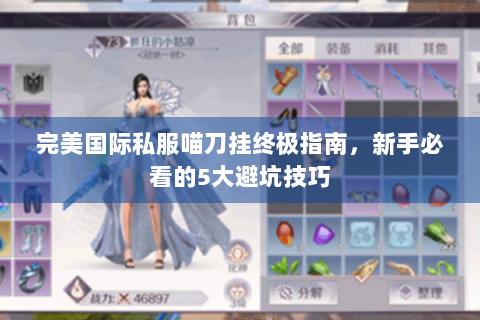 完美国际私服喵刀挂终极指南，新手必看的5大避坑技巧