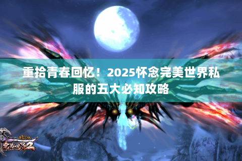 重拾青春回忆！2025怀念完美世界私服的五大必知攻略