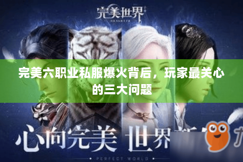 完美六职业私服爆火背后，玩家最关心的三大问题