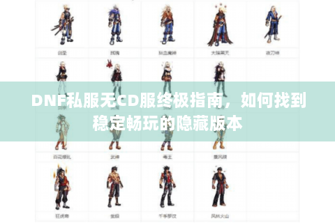 DNF私服无CD服终极指南，如何找到稳定畅玩的隐藏版本