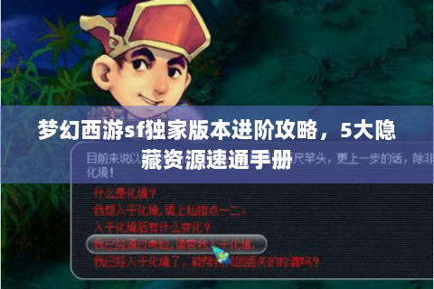 梦幻西游sf独家版本进阶攻略，5大隐藏资源速通手册