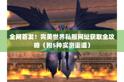 全网首发！完美世界私服网址获取全攻略（附5种实测渠道）