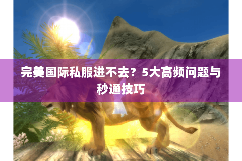 完美国际私服进不去？5大高频问题与秒通技巧