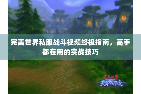 完美世界私服战斗视频终极指南，高手都在用的实战技巧