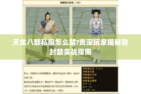 天龙八部私服怎么禁?资深玩家揭秘防封禁实战指南