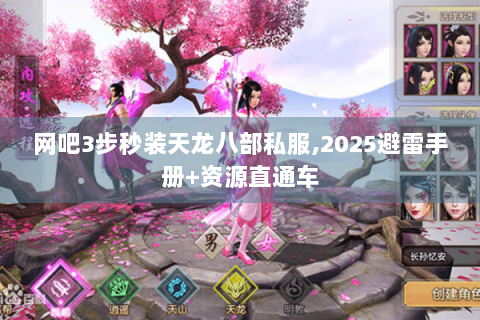 网吧3步秒装天龙八部私服,2025避雷手册+资源直通车