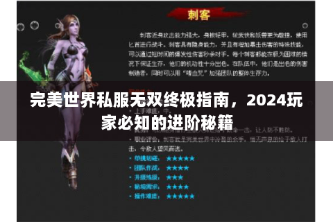 完美世界私服无双终极指南，2024玩家必知的进阶秘籍