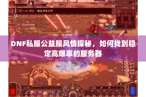 DNF私服公益服风情探秘，如何找到稳定高爆率的服务器