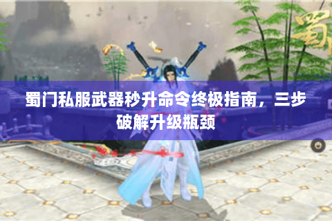 蜀门私服武器秒升命令终极指南，三步破解升级瓶颈