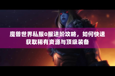 魔兽世界私服0服进阶攻略，如何快速获取稀有资源与顶级装备