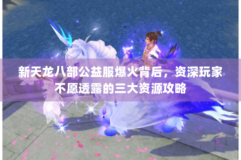 新天龙八部公益服爆火背后，资深玩家不愿透露的三大资源攻略