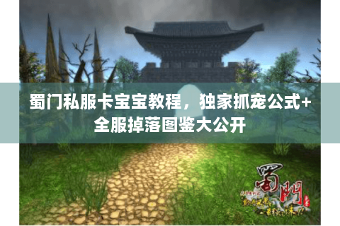 蜀门私服卡宝宝教程，独家抓宠公式+全服掉落图鉴大公开