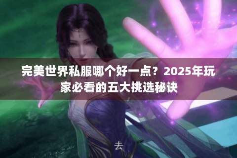 完美世界私服哪个好一点？2025年玩家必看的五大挑选秘诀