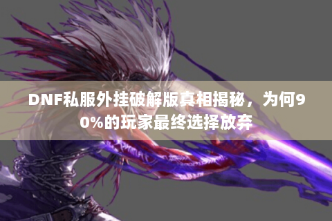 DNF私服外挂破解版真相揭秘，为何90%的玩家最终选择放弃