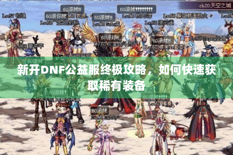 新开DNF公益服终极攻略，如何快速获取稀有装备