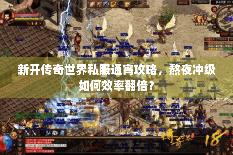 新开传奇世界私服通宵攻略，熬夜冲级如何效率翻倍？