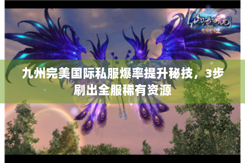 九州完美国际私服爆率提升秘技，3步刷出全服稀有资源