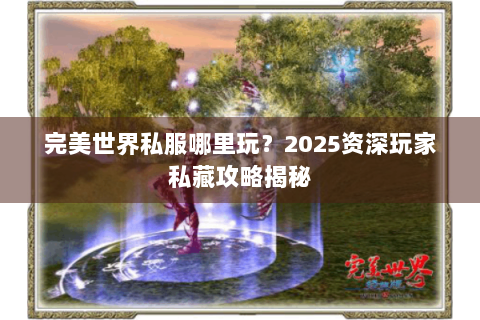 完美世界私服哪里玩？2025资深玩家私藏攻略揭秘
