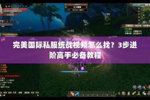 完美国际私服统战视频怎么找？3步进阶高手必备教程