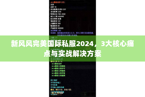 新风风完美国际私服2024，3大核心痛点与实战解决方案