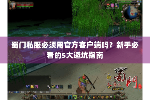 蜀门私服必须用官方客户端吗？新手必看的5大避坑指南