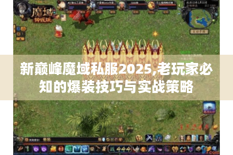 新巅峰魔域私服2025,老玩家必知的爆装技巧与实战策略