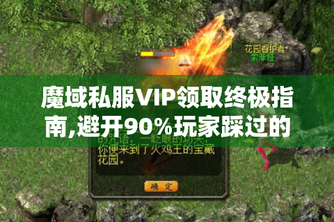 魔域私服VIP领取终极指南,避开90%玩家踩过的坑
