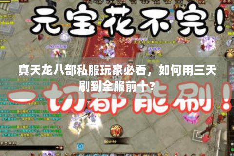 真天龙八部私服玩家必看，如何用三天刷到全服前十？