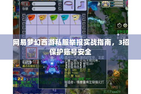 网易梦幻西游私服举报实战指南，3招保护账号安全
