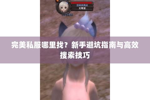 完美私服哪里找？新手避坑指南与高效搜索技巧